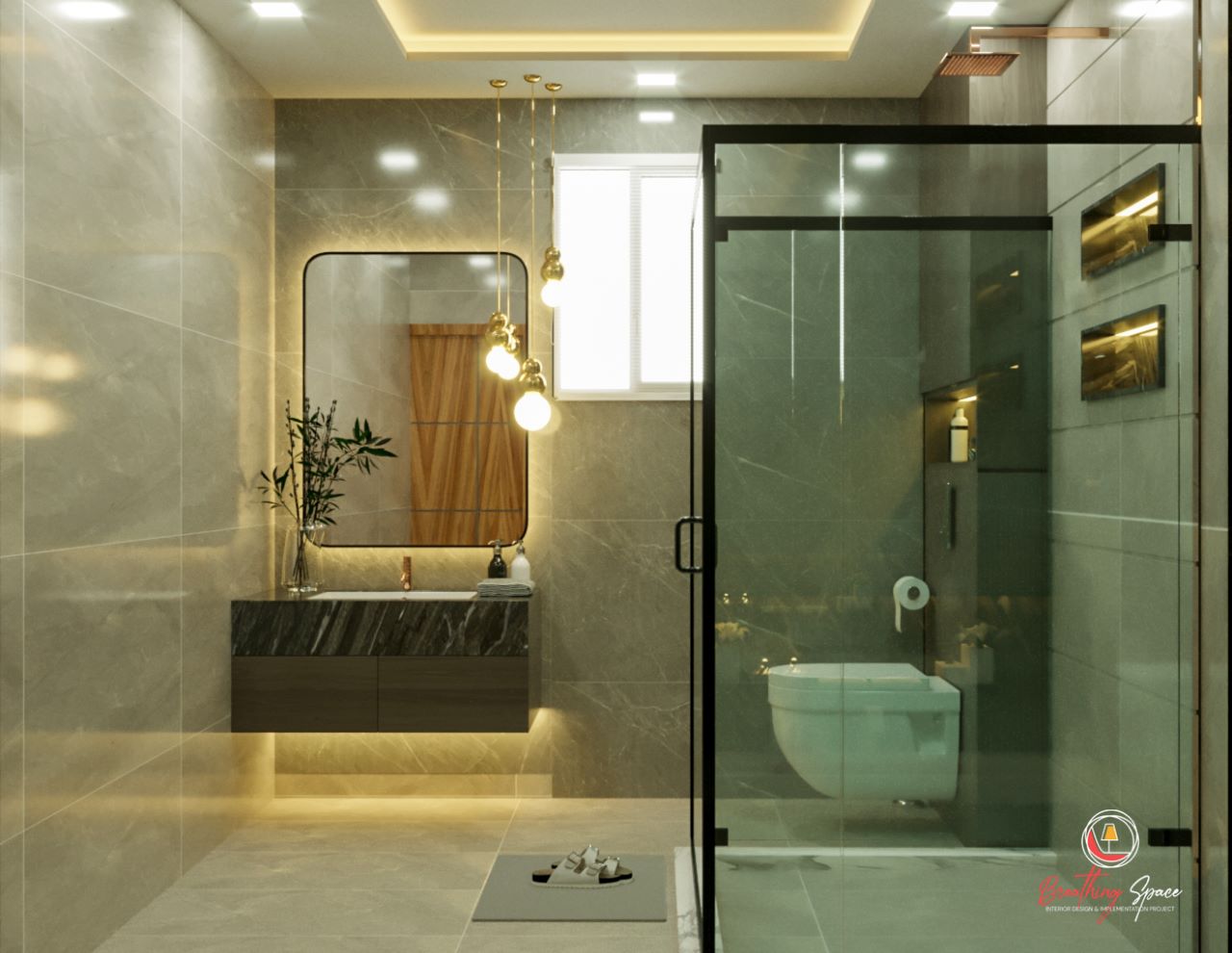 Bablu Ji Residence - Interior Toilet